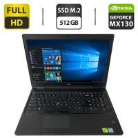 Ігровий ноутбук Dell Latitude 5591 / 15.6" (1920x1080) IPS / Intel Core i5-8400H (4 (8) ядра по 2.5 - 4.2 GHz) / 16 GB DDR4 / 512 GB SSD M.2 / nVidia GeForce MX130, 2 GB GDDR5, 64-bit / WebCam б/в