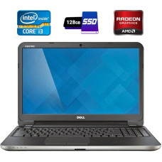 Ноутбук Б-клас Dell Vostro 2521 / 15.6" (1366x768) TN / Intel Core i3-3227U (2 (4) ядра по 1.9 GHz) / 4 GB DDR3 / 128 GB SSD / AMD Radeon HD 7670M, 1 GB DDR3, 128-bit / WebCam / DVD-RW / HDMI б/в