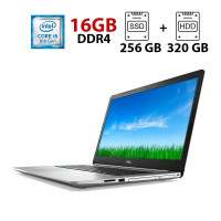 Ноутбук Б-клас Dell Inspiron 5570 / 15.6" (1920x1080) TN / Intel Core i5-8250U (4 (8) ядра по 1.6 - 3.4 GHz) / 16 GB DDR4 / 128 GB SSD + 320 GB HDD / Intel UHD Graphics 620 / WebCam б/в
