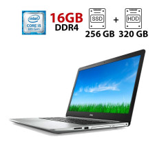 Ноутбук Б-клас Dell Inspiron 5570 / 15.6" (1920x1080) TN / Intel Core i5-8250U (4 (8) ядра по 1.6 - 3.4 GHz) / 16 GB DDR4 / 128 GB SSD + 320 GB HDD / Intel UHD Graphics 620 / WebCam б/в