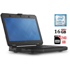 Захищений ноутбук Dell Latitude 5414 Rugged / 14" (1920x1080) IPS / Intel Core i5-6300U (2 (4) ядра по 2.4 - 3.0 GHz) / 16 GB DDR4 / 240 GB SSD NEW / Intel HD Graphics 520 / WebCam / HDMI / 4G LTE б/в