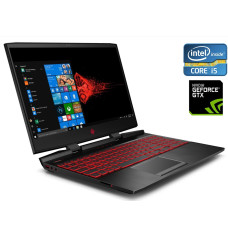 Ігровий ноутбук HP Omen 15-dc0010nr / 15.6" IPS / Core i5-8300H (4(8) ядра по 2.3-4 GHz) / 16GB DDR4 / 128GB SSD + 1000GB HDD / GeForce GTX 1050 Ti, 4GB GDDR5, 128-bit / WebCam / Win10 Home б/в