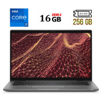 Ноутбук Б-клас Dell Latitude 7430 / 14" (1920x1080) IPS / Intel Core i7-1255U (10 (12) ядер по 1.7 - 4.7 GHz) / 16 GB DDR4 / 256 GB SSD M.2 / Intel Iris Xe Graphics / USB 3.2 / HDMI / Windows 10 б/в