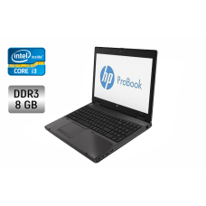 Ноутбук HP ProBook 6570b / 15.6" (1366x768) TN / Intel Core i3-2370M (2 (4) ядра по 2.4 GHz) / 8 GB DDR3 / 128 GB SSD / Intel HD Graphics 3000 / DVD-RW / WebCam б/в