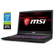 Ігровий ноутбук MSI Raider GE63 RGB 9SG / 15.6" (1920x1080) IPS / Intel Core i7-9750H (6 (12) ядер по 2.6 - 4.5 GHz) / 16 GB DDR4 / 512 GB SSD / nVidia GeForce RTX 2080, 8 GB GDDR6, 256-bit / WebCam б/в