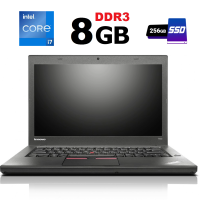 Ноутбук Lenovo Thinkpad T450s / 14'' (1920x1080) IPS / Intel Core i7-5600U (2 (4) ядра по 2.6 - 3.2 GHz) / 8 GB DDR3 / 256 GB SSD NEW / Intel HD Graphics 5500 / WebCam б/в