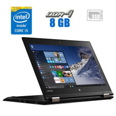 Нетбук Lenovo ThinkPad Yoga 260 / 12.5" IPS Touch / Intel Core i5-6200U (2(4) ядра по 2.3-2.8 GHz) / 8GB DDR4 / 240GB SSD / HD Graphics 520 / WebCam б/в