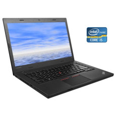 Ноутбук А-клас Lenovo ThinkPad L460 / 14" (1366x768) TN / Intel Core i5-6300U (2 (4) ядра по 2.4 - 3.0 GHz) / 8 GB DDR4 / 240 GB SSD / Intel HD Graphics 520 / WebCam б/в