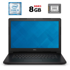 Ноутбук Dell Latitude 3470 / 14" TN / Intel Core i5-6200U (2(4) ядра по 2.3-2.8 GHz) / 8GB DDR3 / 120GB SSD / HD Graphics 520 / WebCam / HDMI б/в