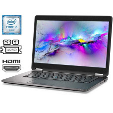 Ультрабук Б-класс Dell Latitude E7470 / 14" TN / Intel Core i5-6300U (2(4) ядра по 2.4-3 GHz) / 8GB DDR4 / 128GB SSD M.2 / HD Graphics 520 / WebCam / USB 3.0 / HDMI / miniDP / Win 10 б/в