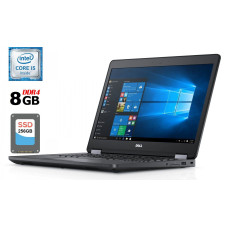 Ноутбук Б-клас Dell Latitude E5470 / 14" IPS / Core i5-6300HQ (4 ядра по 2.3-3.2GHz) / 8GB DDR4 / 256GB SSD / HD Graphics 530 / WebCam / HDMI / Win 10 б/в