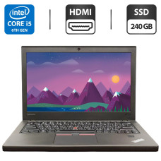 Нетбук Б-клас Lenovo ThinkPad X270 / 12.5" TN / Core i5-6300U (2(4) ядра по 2.4-3GHz) / 8GB DDR4 / 240GB SSD / HD Graphics 520 / WebCam б/в