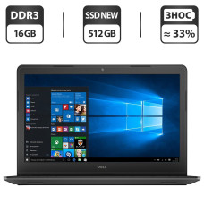 Ноутбук Dell Latitude 3550 / 15.6" TN / Core i3-5005U (2(4) ядра по 2GHz) / 8GB DDR3 / 512GB SSD NEW / HD Graphics 5500 / WebCam / HDMI / Win 10 Pro б/в