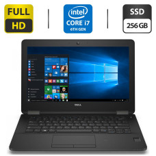 Нетбук Б-клас Dell Latitude E7270 / 12.5" IPS / Core i7-6600U (2(4) ядра по 2.6-3.4GHz) / 8GB DDR3 / 256GB SSD / HD Graphics 520 / WebCam / HDMI б/в