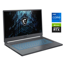 Ігровий ноутбук MSI Stealth 15M A11UEKV / 15.6" (1920x1080) IPS / Intel Core i7-11375H (4 (8) ядра по 3.0 - 5.0 GHz) / 16 GB DDR4 / 512 GB SSD / nVidia GeForce RTX 3060, 6 GB GDDR6, 192-bit / WebCam б/в