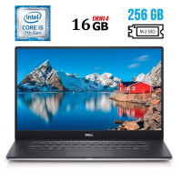 Ноутбук Б-клас Dell Precision 5520 / 15.6" IPS / Core i5-7440HQ (4 ядра по 2.8-3.8GHz) / 16GB DDR4 / 256GB SSD M.2 / HD Graphics 630 / WebCam / HDMI / Win 10 б/в