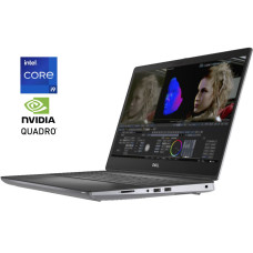 Мобільна робоча станція Б-клас Dell Precision 7550 / 15.6" (1920x1080) IPS / Intel Core i9-10885H (8 (16) ядер по 2.4 - 5.3 GHz) / 16 GB DDR4 / 512 GB SSD / nVidia Quadro RTX 4000 Max-Q, 8 GB GDDR6, 256-bit / WebCam б/в