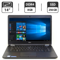 Ультрабук Б-класс Dell Latitude E7470 / 14" TN / Intel Core i5-6300U (2(4) ядра по 2.4-3 GHz) / 8GB DDR4 / 256GB SSD / HD Graphics 520 / WebCam / HDMI б/в