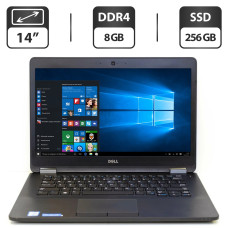 Ультрабук Б-класс Dell Latitude E7470 / 14" TN / Intel Core i5-6300U (2(4) ядра по 2.4-3 GHz) / 8GB DDR4 / 256GB SSD / HD Graphics 520 / WebCam / HDMI б/в