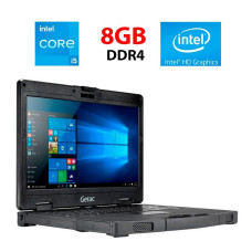 Напівзахищений ноутбук Getac S410 IP53 / 14" (1366x768) TN Touch / Intel Core i5-8250U (4 (8) ядра по 1.6 - 3.4 GHz) / 8 GB DDR4 / 256 GB SSD / Intel UHD Graphics 620 / WebCam б/в
