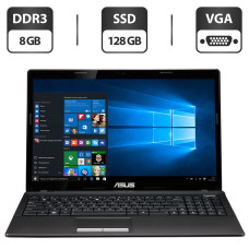 Ноутбук Asus K53Z / 15.6" TN / AMD A6-3420M (4 ядра по 1.5-2.4 GHz) / 8GB DDR3 / 128GB SSD / Radeon HD 6520G Graphics / WebCam / VGA б/в