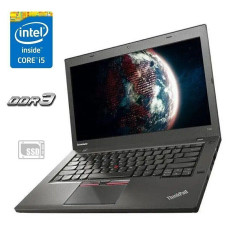 Ноутбук Lenovo ThinkPad T450 / 14" TN / Core i5-4300U (2(4) ядра по 1.9-2.9GHz) / 8 GB DDR3 / 640GB HDD / HD Graphics 4400 / WebCam б/в