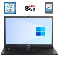 Ноутбук Dell Latitude 7480 / 14" IPS Touch / Core i7-7600U (2(4) ядра по 2.8-3.9GHz) / 8GB DDR4 / 256GB SSD / HD Graphics 620 / WebCam б/в