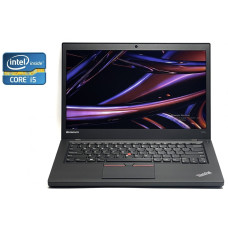 Ультрабук Lenovo ThinkPad T450s / 14" (1920x1080) IPS / Intel Core i5-5300U (2 (4) ядра по 2.3 - 2.9 GHz) / 8 GB DDR3 / 240 GB SSD / Intel HD Graphics 5500 / WebCam / Win 10 Pro б/в