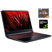 Ігровий ноутбук Acer Nitro / 15.6" IPS / AMD Ryzen 5 5600H (6(12) ядер по 3-4.2GHz) / 16GB DDR4 / 512GB SSD / GeForce GTX 1650, 4GB GDDR6, 128bit / WebCam