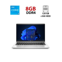 Ноутбук HP Probook 640 G4 / 14" (1366x768) TN / Intel Core i5-8250U (4 (8) ядра по 1.6 - 3.4 GHz) / 8 GB DDR4 / 120 GB SSD + 500 GB HDD / Intel UHD Graphics 620 / WebCam б/в
