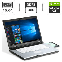 Ноутбук Б-клас Fujitsu Lifebook E780 / 15.6" (1600x900) TN / Intel Core i5-540M (2 (4) ядра по 2.53 - 3.07 GHz) / 8 GB DDR3 / 500 GB HDD / nVidia GeForce GT 330M, 1 GB GDDR3, 128-bit / WebCam / VGA / Windows 10 Pro б/в