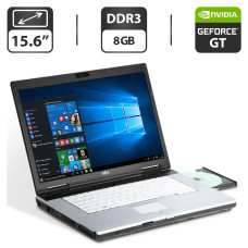 Ноутбук Б-клас Fujitsu Lifebook E780 / 15.6" (1600x900) TN / Intel Core i5-540M (2 (4) ядра по 2.53 - 3.07 GHz) / 8 GB DDR3 / 500 GB HDD / nVidia GeForce GT 330M, 1 GB GDDR3, 128-bit / WebCam / VGA / Windows 10 Pro б/в