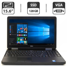 Ноутбук Б-класс Dell Latitude E5540 / 15.6" TN / Intel Core i5-4310U (2(4) ядра по 2-3 GHz) / 4GB DDR3 / 128GB SSD / HD Graphics 4400 / DVD-ROM / VGA б/в