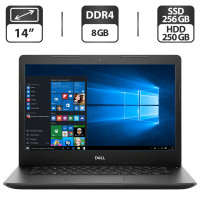 Ноутбук Dell Latitude 3490 / 14" TN / Intel Core i3-8130U (2(4) ядра по 2.2-3.4GHz) / 8GB DDR4 / 256GB SSD + 250GB HDD / UHD Graphics 620 / WebCam / HDMI б/в