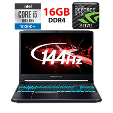 Ігровий ноутбук Acer Predator Helios (PH315-53) / 15.6" (1920x1080) IPS / Intel Core i5-10300H (4 (8) ядра по 2.5 - 4.5 GHz) / 16 GB DDR4 / 512 GB SSD / nVidia GeForce RTX 3070, 8 GB GDDR6, 256-bit / WebCam б/в