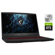 Ігровий ноутбук MSI GF65 Thin 10UE / 15.6" (1920x1080) IPS / Intel Core i7-10750H (6 (12) ядер по 2.6 - 5.0 GHz) / 16 GB DDR4 / 512 GB SSD / nVidia GeForce RTX 3060, 6 GB GDDR6, 192-bit / WebCam б/в