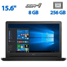 Ноутбук Dell Inspiron 15 5566 / 15.6" (1366x768) TN / Intel Core i5-6200U (2 (4) ядра по 2.3 - 2.8 GHz) / 8 GB DDR4 / 256 GB SSD / Intel HD Graphics 520 / HDMI б/в