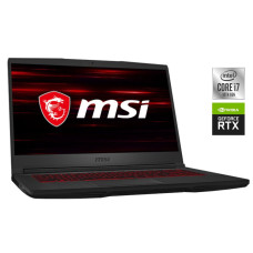 Ігровий ноутбук Б-клас MSI GF65 Thin 10SDR / 15.6" (1920x1080) IPS / Intel Core i7-10750H (6 (12) ядер по 2.6 - 5.0 GHz) / 8 GB DDR4 / 512 GB SSD / nVidia GeForce GTX 1660 Ti, 6 GB GDDR6, 192-bit / WebCam б/в