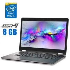 Ультрабук Dell Latitude E7470 / 14" (2560x1440) IPS Touch / Intel Core i5-6300U (2 (4) ядра по 2.4 - 3.0 GHz) / 8 GB DDR4 / 256 GB SSD NEW / Intel HD Graphics 520 / WebCam б/в