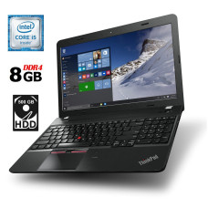 Ноутбук Б-клас Lenovo ThinkPad E560 / 15.6" TN / Core i5-6200U (2(4) ядра по 2.3-2.8 GHz) / 8GB DDR4 / 500GB HDD / HD Graphics 520 / WebCam / HDMI б/в