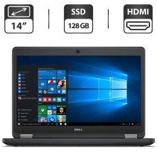Ноутбук Б-класс Dell Latitude E5450 / 14" TN / Core i5-5300U (2(4) ядра по 2.3-2.9 GHz) / 8GB DDR3 / 128GB SSD / HD Graphics 5500 / WebCam / HDMI б/в