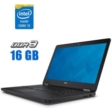 Ноутбук Dell Latitude E5550 / 15.6" IPS / Core i5-5200U (2(4) ядра по 2.2-2.7 GHz) / 16GB DDR3 / 512GB SSD / HD Graphics 5500 / WebCam б/в