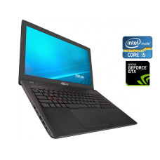 Ігровий ноутбук Asus FX553Ve / 15.6" (1920x1080) TN / Intel Core i5-7300HQ (4 ядра по 2.5 - 3.5 GHz) / 16 GB DDR4 / 128 GB SSD + 1000 GB HDD / nVidia GeForce GTX 1050, 2 GB GDDR5, 128-bit / WebCam б/в