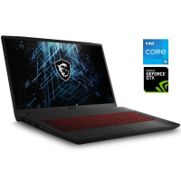 Ігровий ноутбук MSI GF75 Thin / 17.3" (1920x1080) IPS / Intel Core i5-10300H (4 (8) ядра по 2.5 - 4.5 GHz) / 16 GB DDR4 / 512 GB SSD M.2 / nVidia GeForce GTX 1650, 4 GB GDDR6, 128-bit / WebCam б/в
