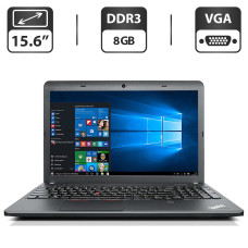 Ноутбук Б-клас Lenovo ThinkPad E540 / 15.6" (1366x768) TN / Intel Core i3-4000M (2 (4) ядра по 2.4 GHz) / 8 GB DDR3 / 500 GB HDD / Intel HD Graphics 4600 / WebCam / VGA б/в