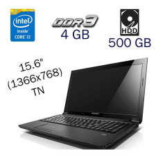 Ноутбук Lenovo B570 / 15.6" TN / Intel Core i3-2310M (2(4) ядра по 2.1GHz) / 4GB DDR3 / 500GB HDD / HD Graphics 3000 / WebCam б/в