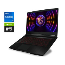 Ігровий ноутбук MSI Thin GF63 12VE / 15.6" (1920x1080) IPS / Intel Core i7-12650H (10 (16) ядер по 3.5 - 4.7 GHz) / 16 GB DDR4 / 256 GB SSD / nVidia GeForce RTX 4050, 6 GB GDDR6, 96-bit / WebCam б/в