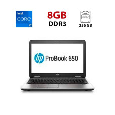 Ноутбук HP ProBook 650 G1 / 15.6" (1920x1080) TN / Intel Core i7-4800MQ (4 (8) ядра по 2.7 - 3.7 GHz) / 16 GB DDR3 / 240 GB SSD / Intel HD Graphics 4600 / WebCam б/в