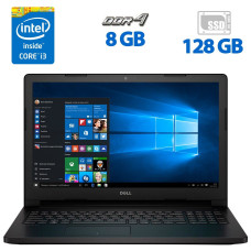 Ноутбук Б-клас Dell Latitude 3570/ 15.6'' TN / Core i3-6100U (2(4) ядра по 2.3GHz) / 8GB DDR4 / 128GB SSD / HD Graphics 520 / WebCam / HDMI б/в