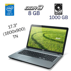 Ігровий ноутбук Acer Aspire E1-771G / 17.3" TN / Core i3-3110M (2(4) ядра по 2.4GHz) / 8GB DDR3 / 1000GB HDD / GeForce 710M, 2GB DDR3, 64-bit / WebCam / DVD-ROM б/в